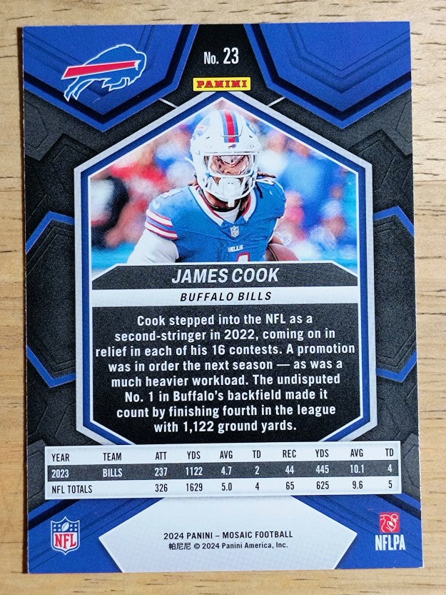 2024 Panini Mosaic #23 James Cook