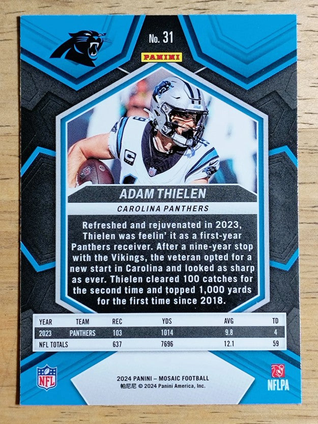 2024 Panini Mosaic #31 Adam Thielen