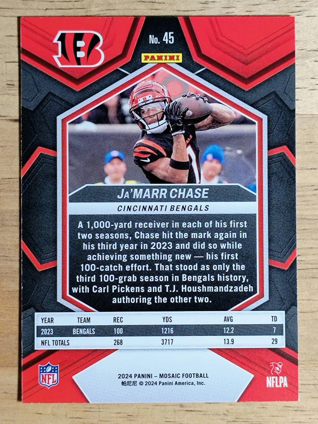 2024 Panini Mosaic #45 Ja'Marr Chase