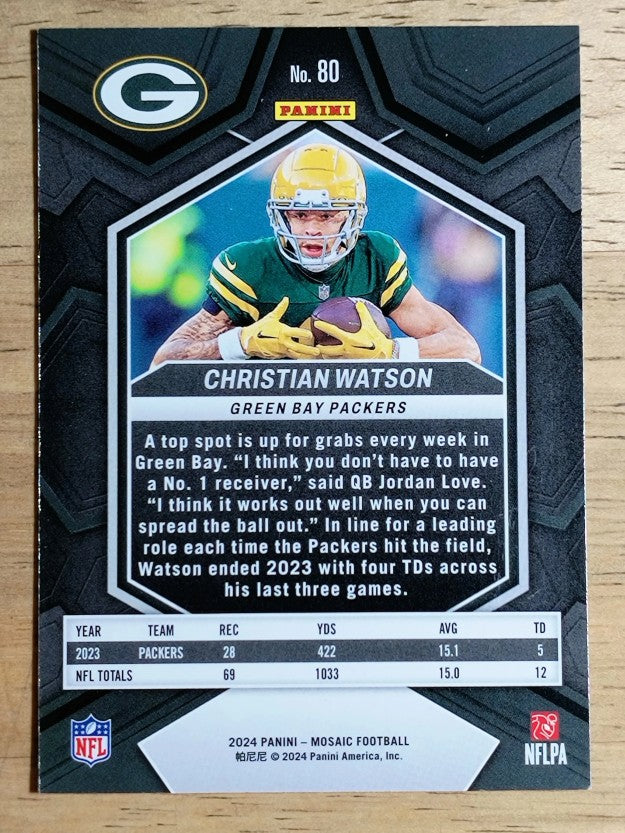 2024 Panini Mosaic #80 Christian Watson