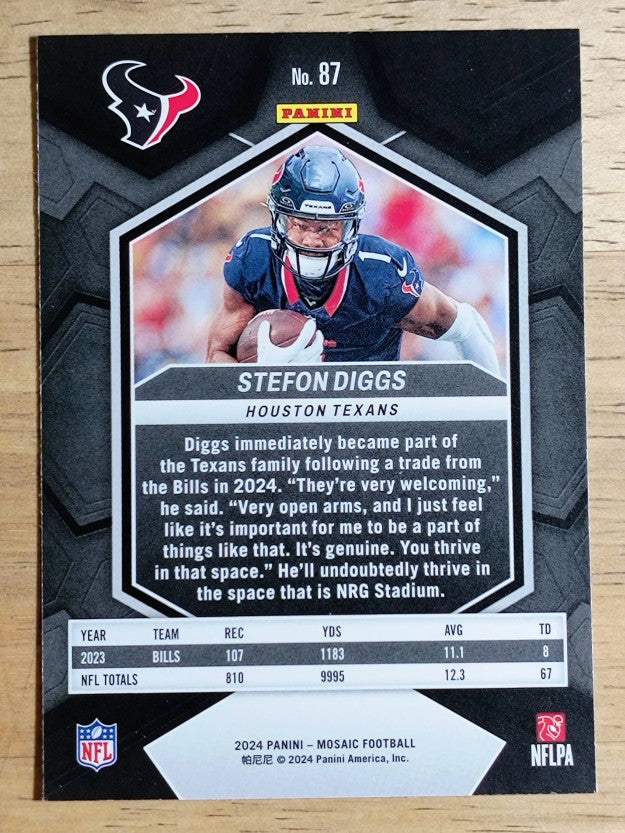2024 Panini Mosaic #87 Stefon Diggs
