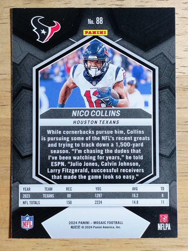 2024 Panini Mosaic #88 Nico Collins
