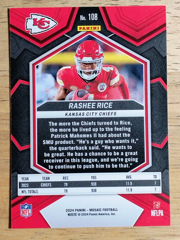 2024 Panini Mosaic #108 Rashee Rice