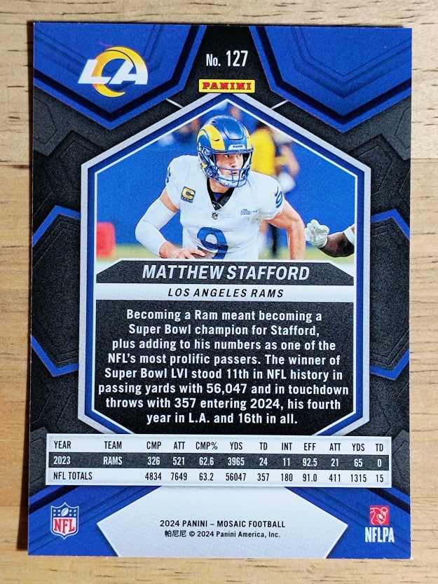 2024 Panini Mosaic #127 Matthew Stafford