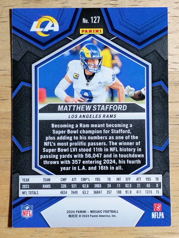 2024 Panini Mosaic #127 Matthew Stafford