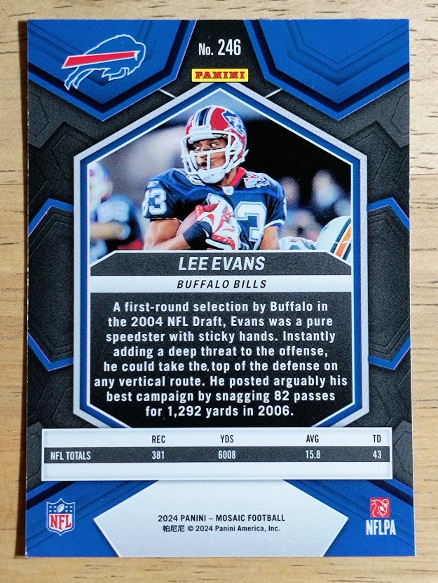 2024 Panini Mosaic #246 Lee Evans