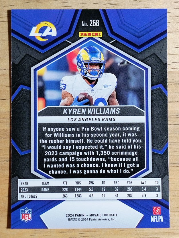 2024 Panini Mosaic #258 Kyren Williams NP
