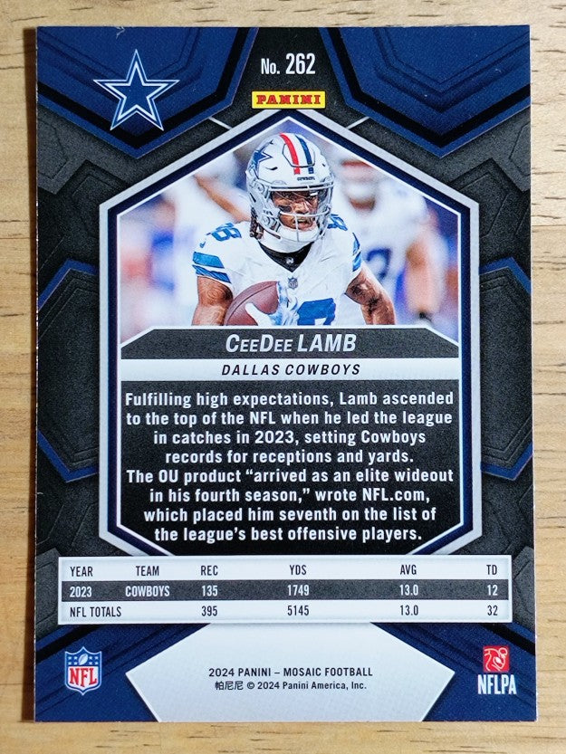 2024 Panini Mosaic #262 CeeDee Lamb NP