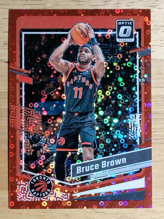 2023-24 Donruss Optic Red Glitter #39 Bruce Brown