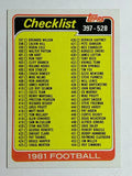 1981 Topps #517 Checklist 397-528