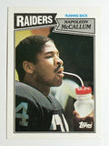 1987 Topps #216 Napoleon McCallum RC