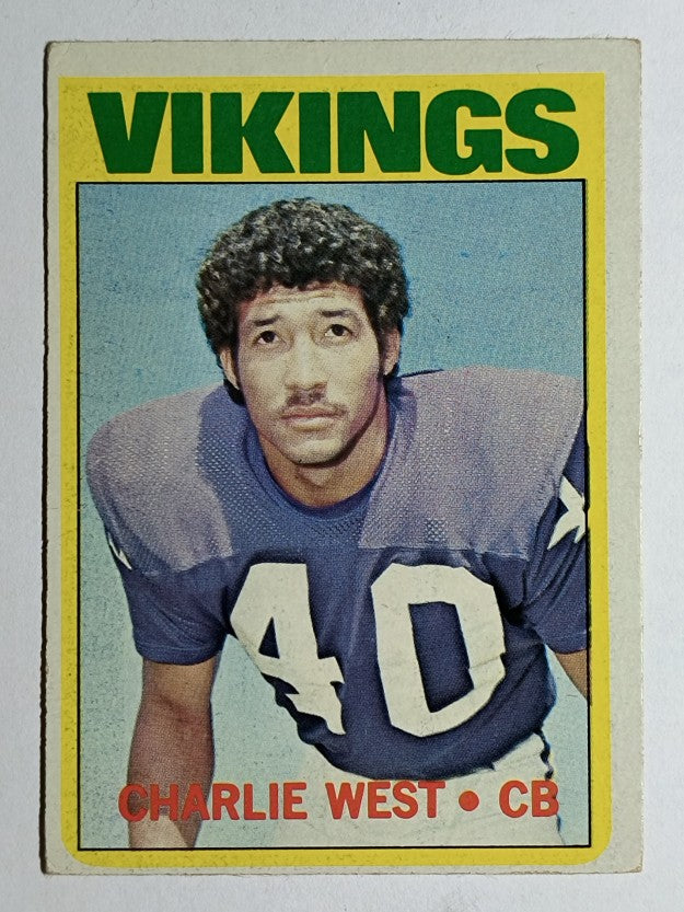 1972 Topps #53 Charlie West RC (VG)