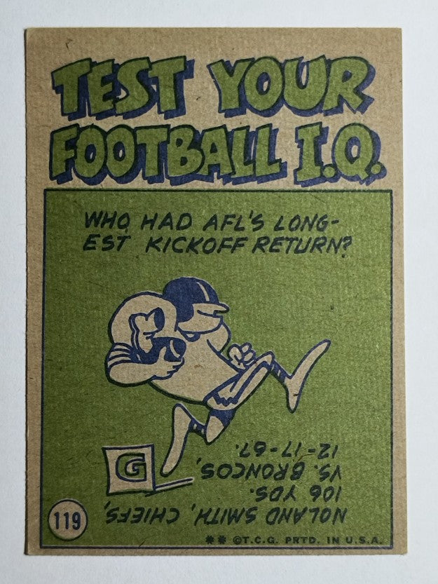 1972 Topps #119 Jim Nance IA (EX)