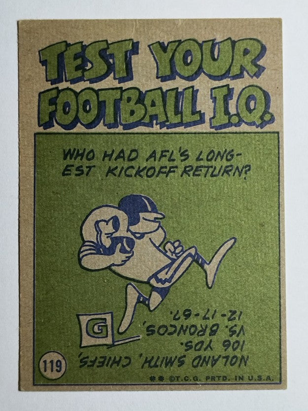 1972 Topps #119 Jim Nance IA (VG)