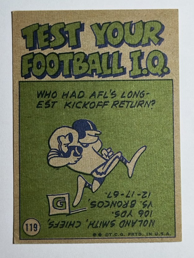 1972 Topps #119 Jim Nance IA (VGEX)