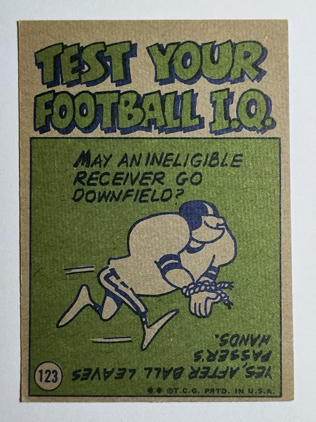 1972 Topps #123 Bo Scott IA (EX)