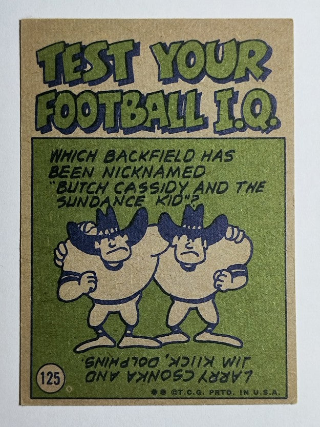 1972 Topps #125 Rick Volk IA (GOOD)