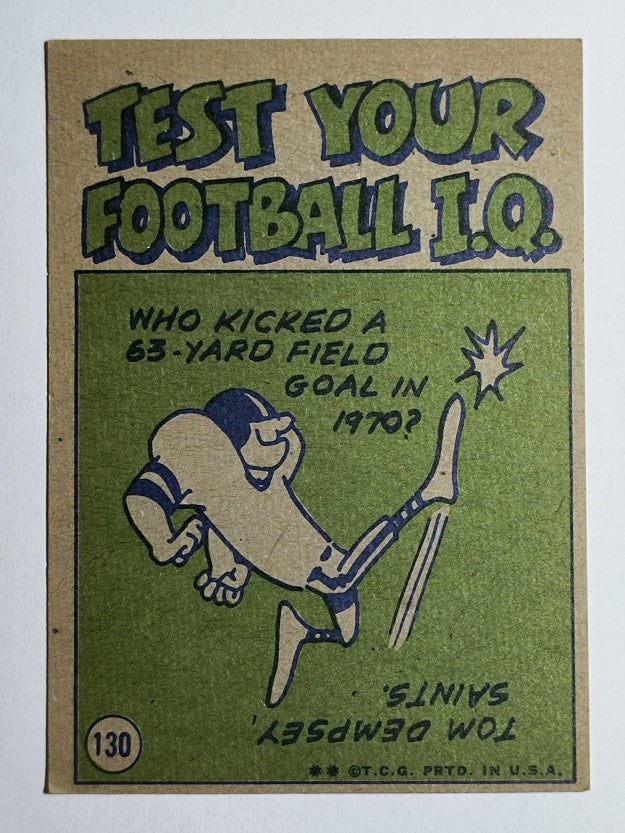 1972 Topps #130 Bill Nelsen IA (EX)