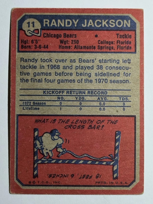1973 Topps #11 Randy Jackson RC (VGEX)