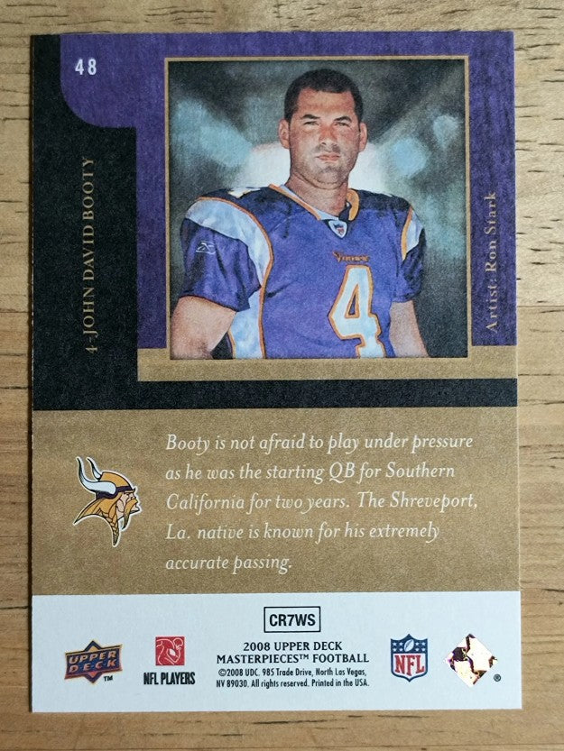 2008 UD Masterpieces #48 John David Booty RC
