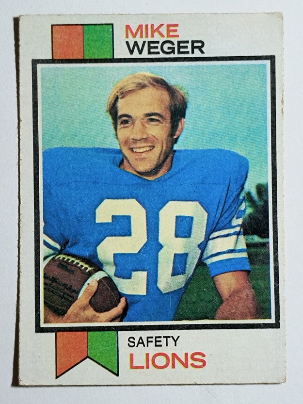 1973 Topps #39 Mike Weger RC (VG)