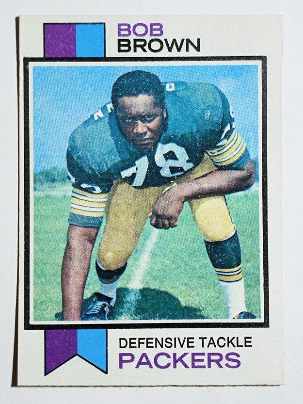 1973 Topps #82 Bob Brown DT RC (EX)