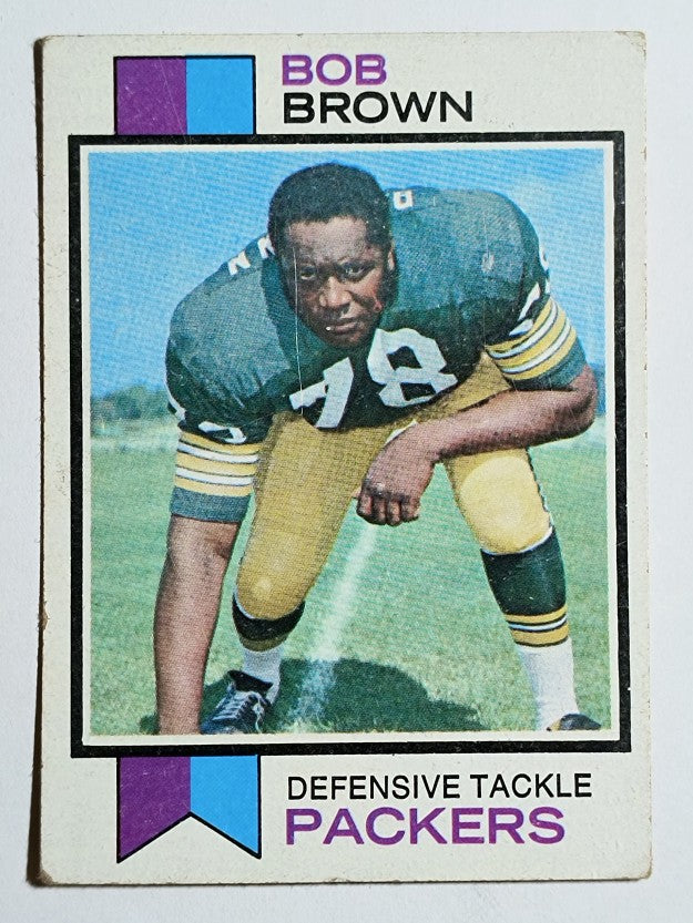 1973 Topps #82 Bob Brown DT RC (EX)