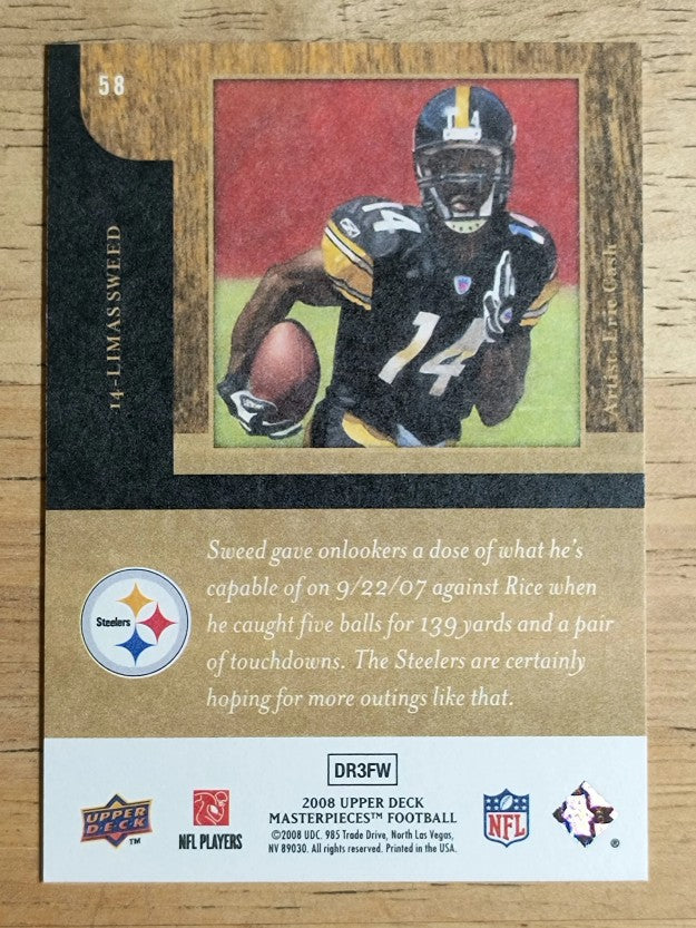 2008 UD Masterpieces #58 Limas Sweed RC