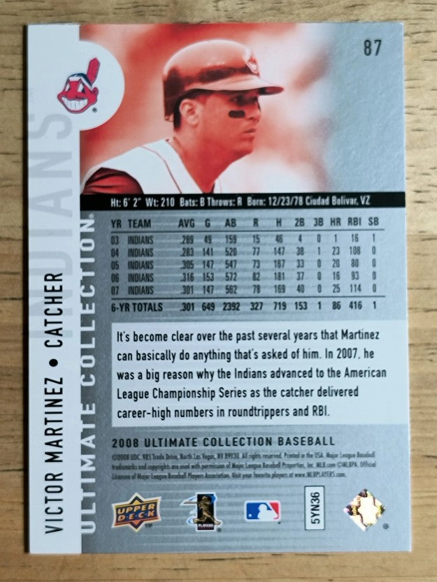 2008 Ultimate Collection #87 Victor Martinez