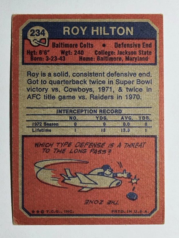 1973 Topps #234 Roy Hilton (GOOD)