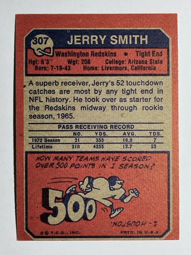 1973 Topps #307 Jerry Smith (VGEX)
