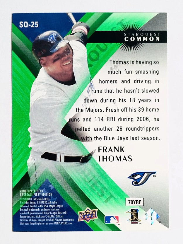 2008 Upper Deck First Edition StarQuest #SQ25 Frank Thomas