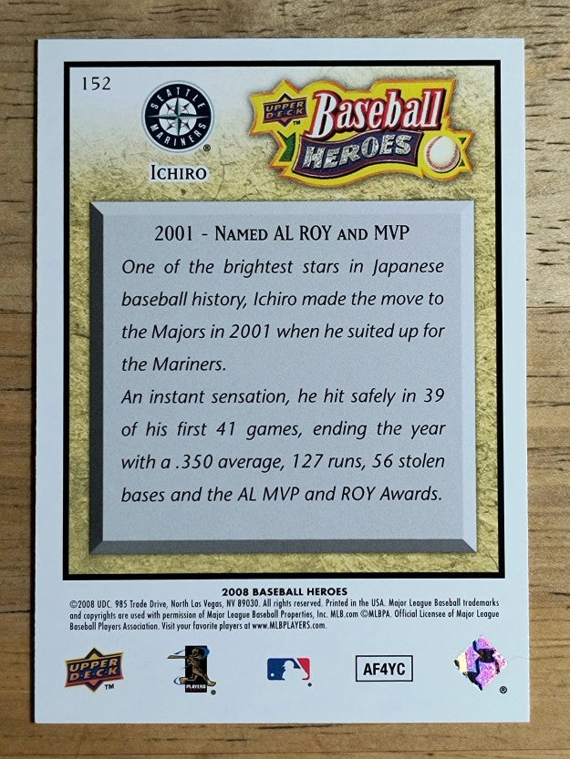 2008 Upper Deck Heroes #152 Ichiro Suzuki