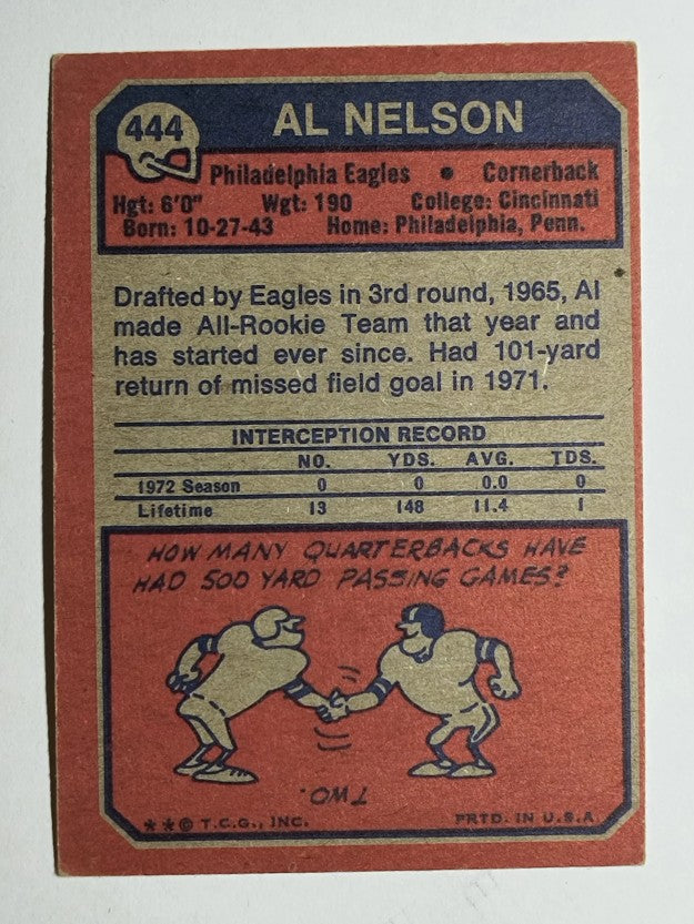 1973 Topps #444 Al Nelson (VG)