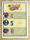 2008 Upper Deck Heroes #186 Vladimir Guerrero/Ichiro Suzuki/Manny Ramirez