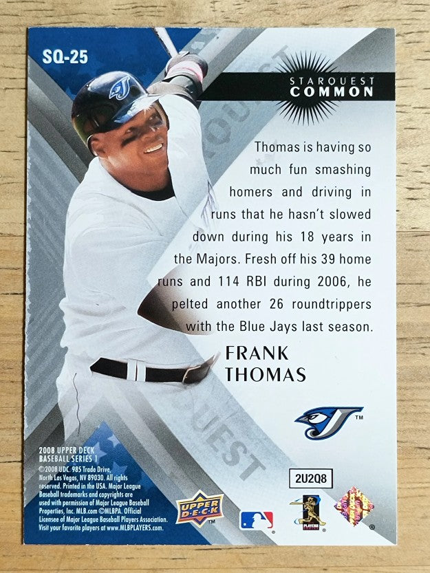 2008 Upper Deck StarQuest #25 Frank Thomas