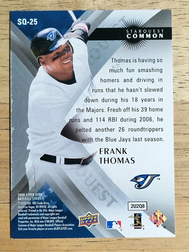 2008 Upper Deck StarQuest #25 Frank Thomas