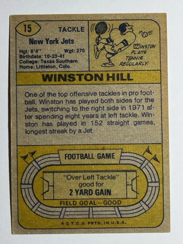 1974 Topps #15 Winston Hill (EX)