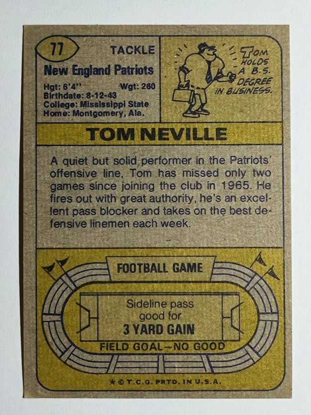 1974 Topps #77 Tom Neville (EXMT)