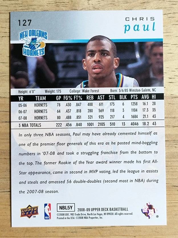 2008-09 Upper Deck #127 Chris Paul