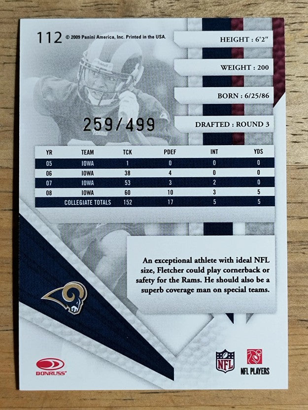 2009 Absolute Memorabilia Retail #112 Bradley Fletcher RC