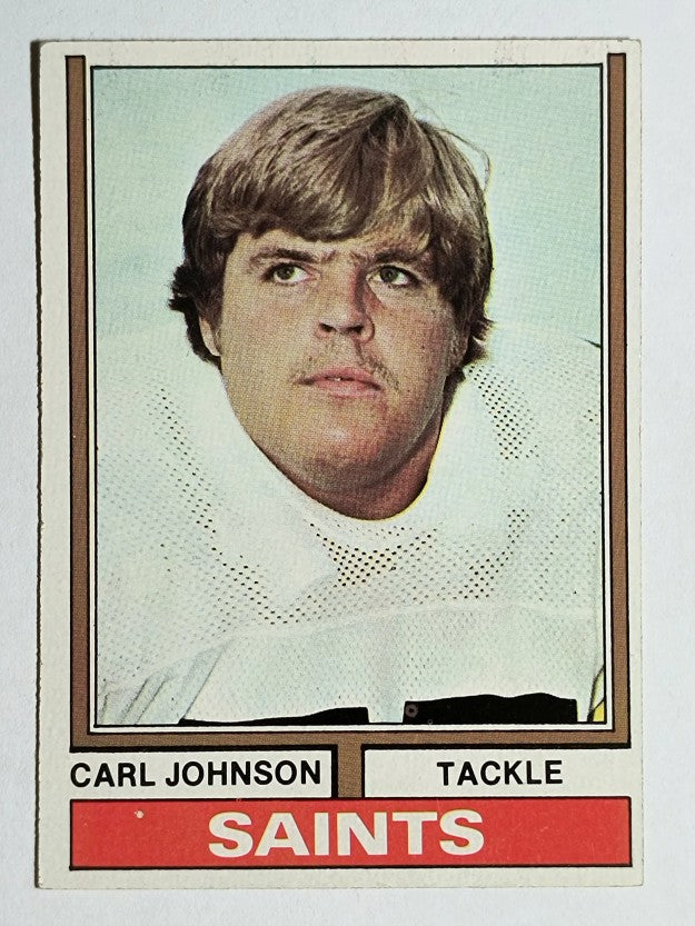 1974 Topps #308 Carl Johnson RC (EXMT)