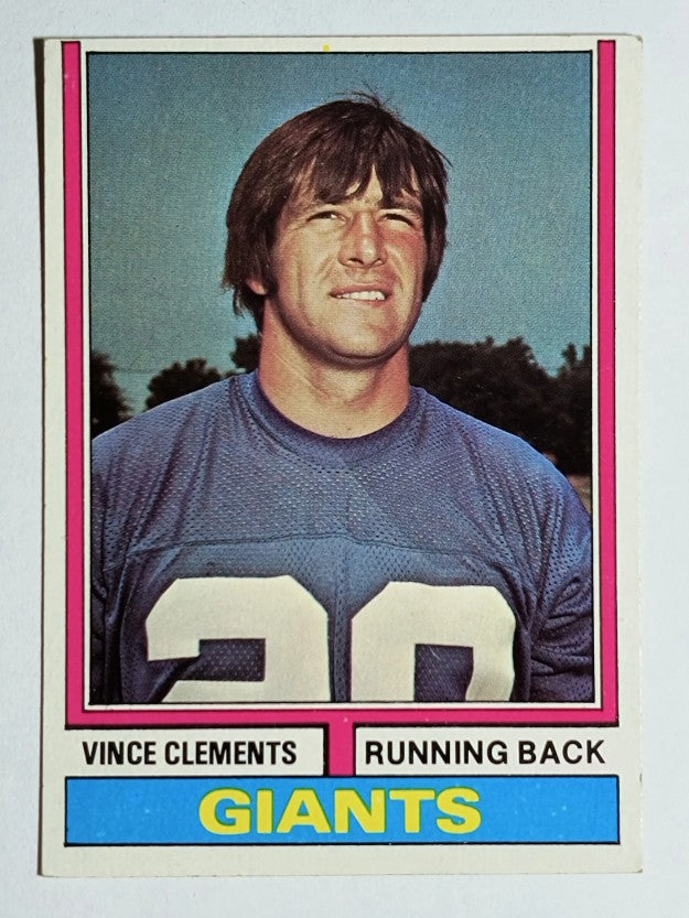 1974 Topps #342 Vince Clements RC (EXMT)