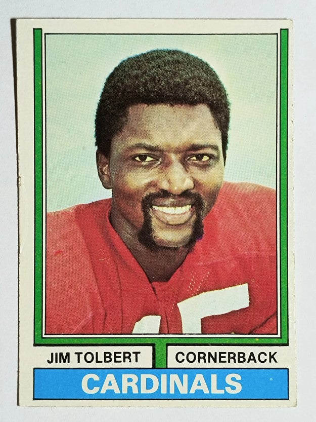 1974 Topps #344 Jim Tolbert RC (VGEX)
