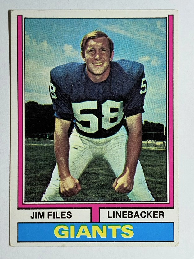 1974 Topps #394 Jim Files (EX)