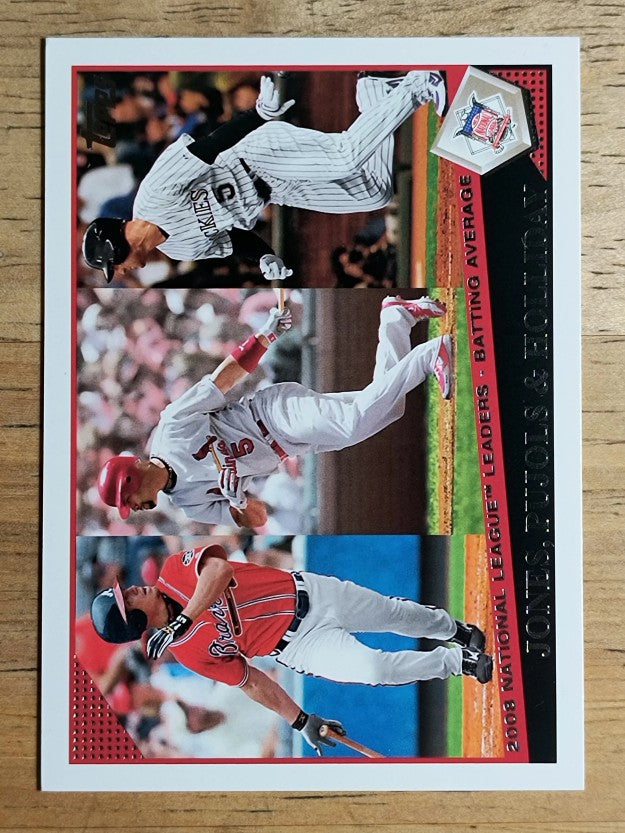 2009 Topps #4 Chipper Jones/Albert Pujols/Matt Holliday LL