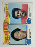 1975 Topps #5 Interception Leaders/Ray Brown/Emmitt Thomas (VGEX)