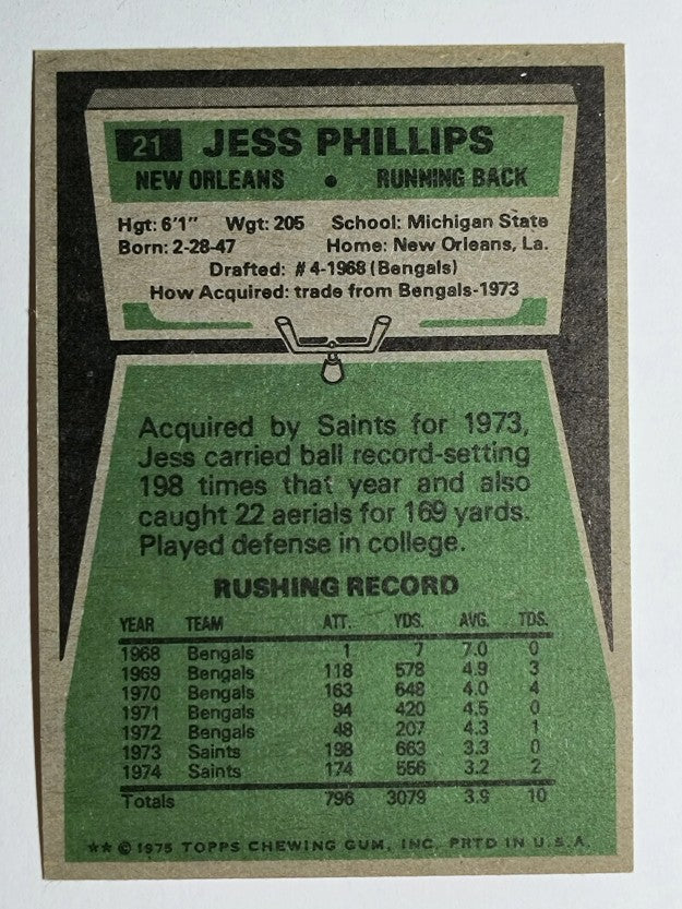 1975 Topps #21 Jess Phillips (EXMT)