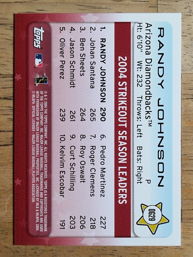 2005 Topps Own the Game #29 Randy Johnson