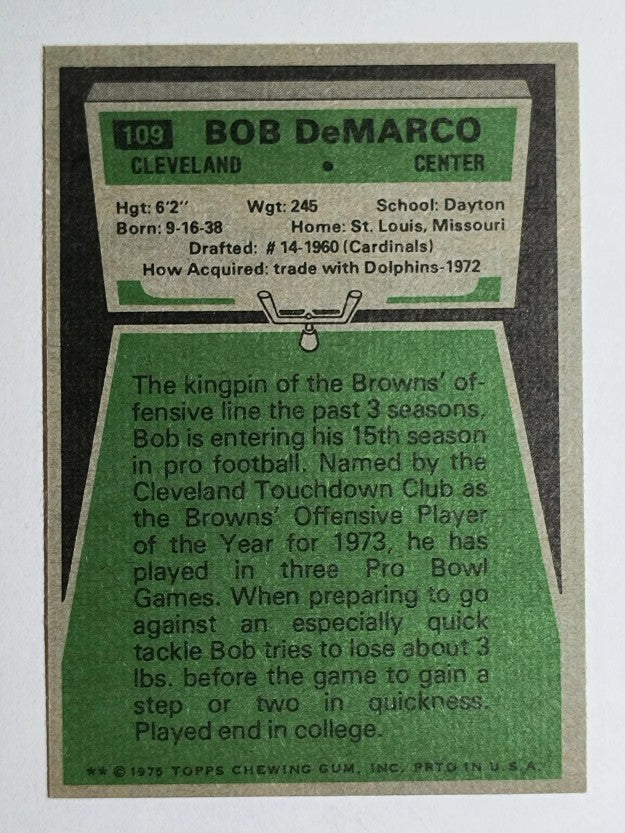 1975 Topps #109 Bob DeMarco (EXMT)
